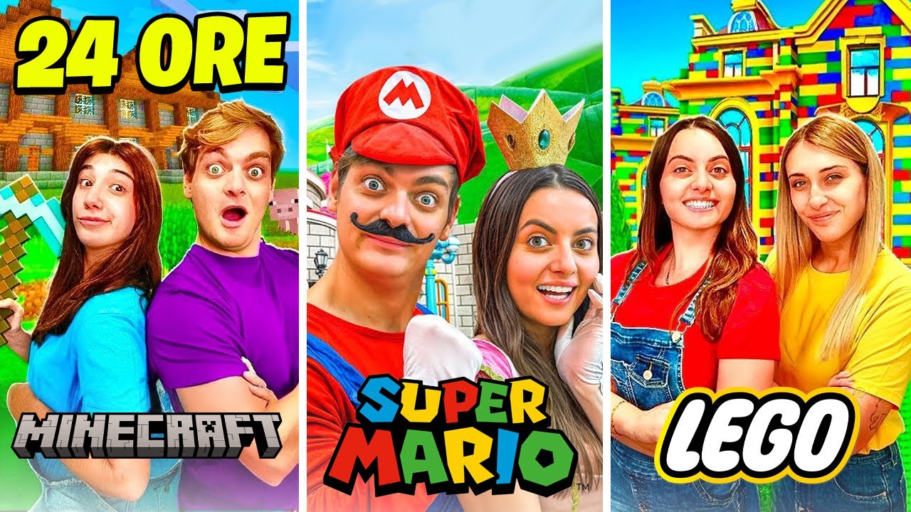 4 STORIE DI DANI E ROBBI VIVIAMO NELLA CASA DI SUPER MARIO VS MINECRAFT VS LEGO VS SONIC VS BARBIE!🏡