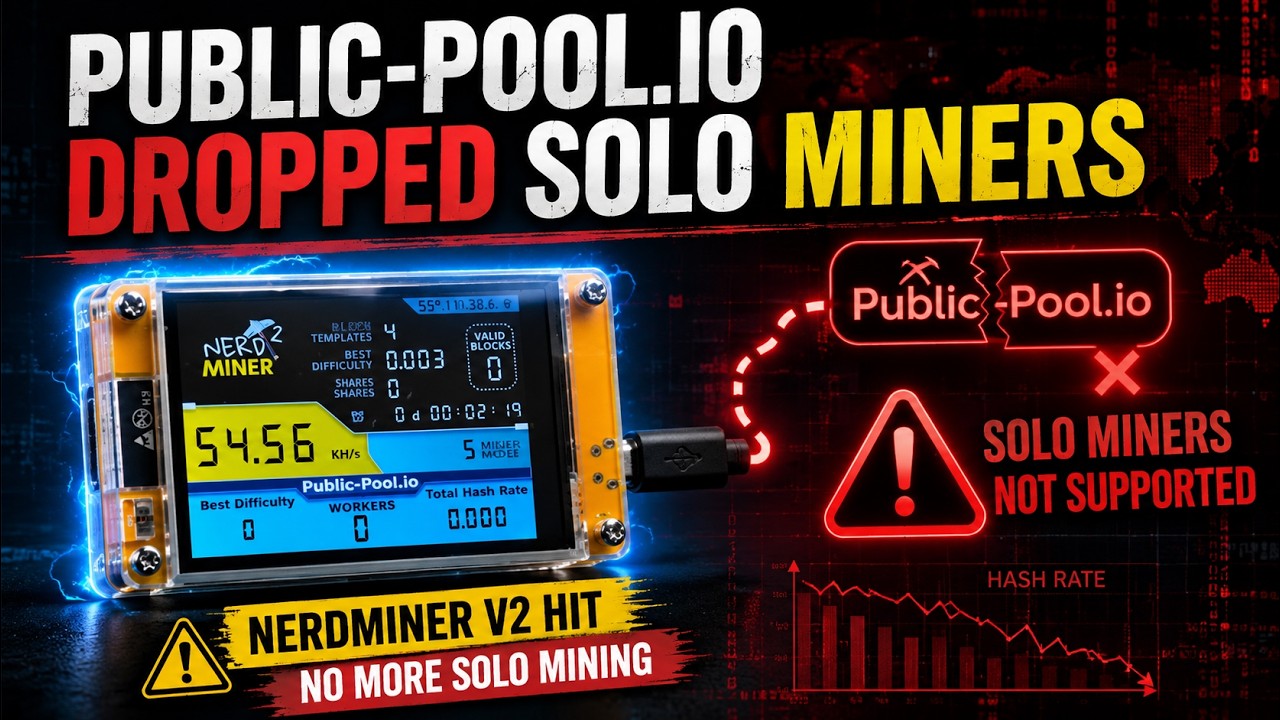 Public-Pool.io Stops Supporting Solo Miners?
