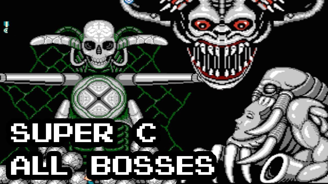 Super C (NES) - All Bosses