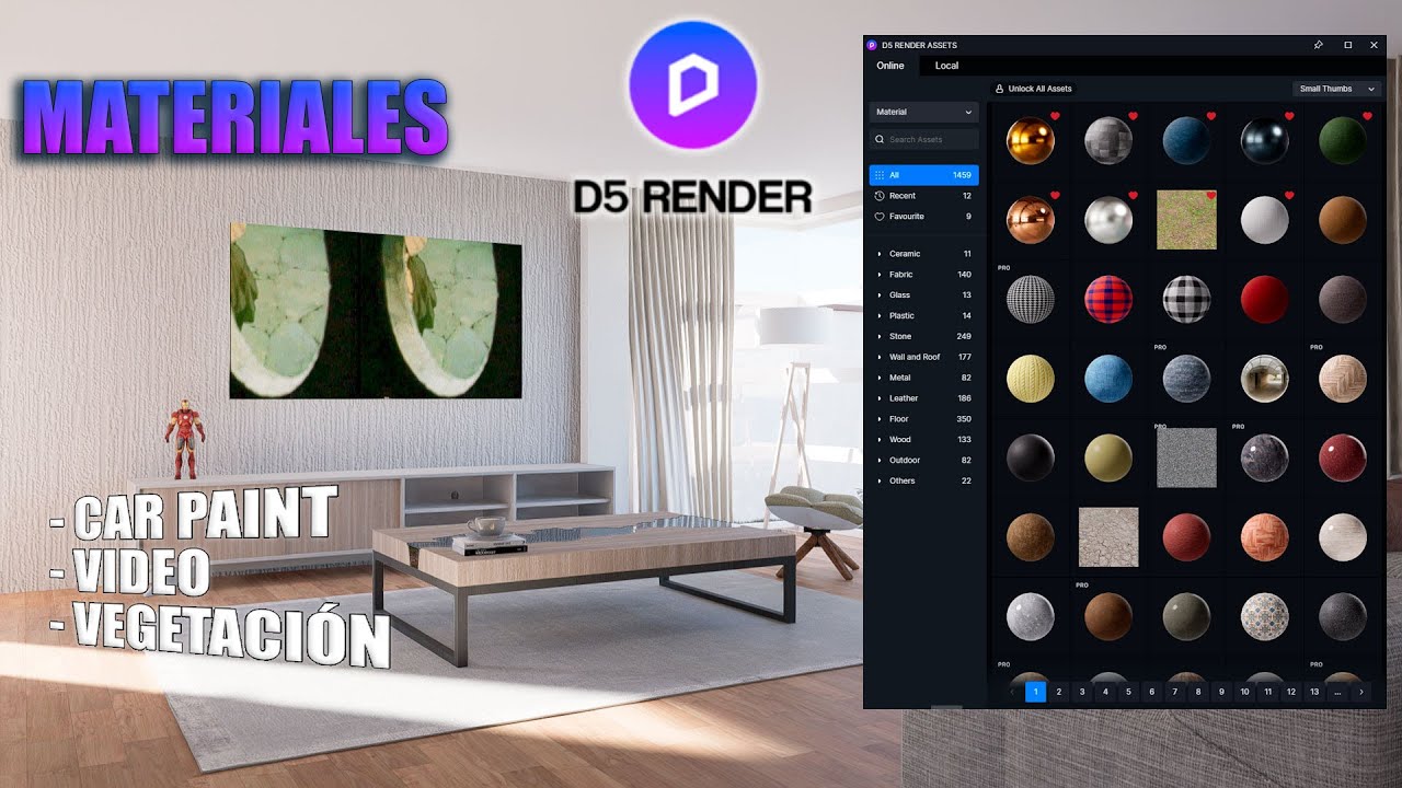 📷 D5 RENDER 2.0 📸 Materiales 🎴 Clase 02 💻CURSO COMPLETO en ESPAÑOL de D5 FULL