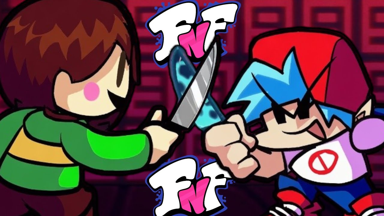 FNF Chara vs BF Knife Fight