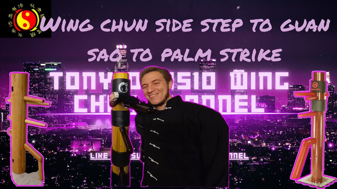 Mastering Wing Chun: How to Execute the Side Step to Guan Sao to Palm Strike #kungfu #martialarts