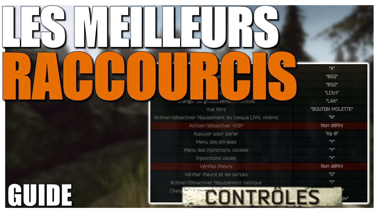 Raccourcis Claviers des Pros ! - Guide Tarkov Fr