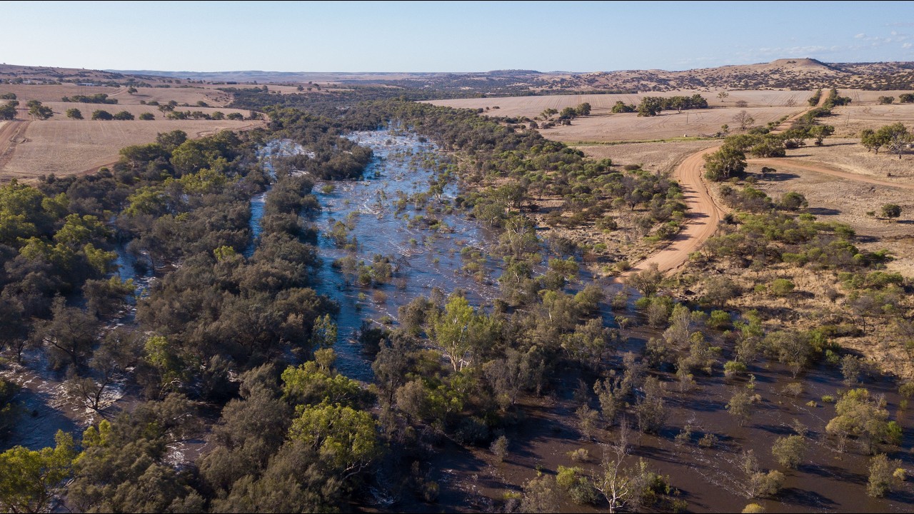 Greenough River Floods after Cyclone Rains