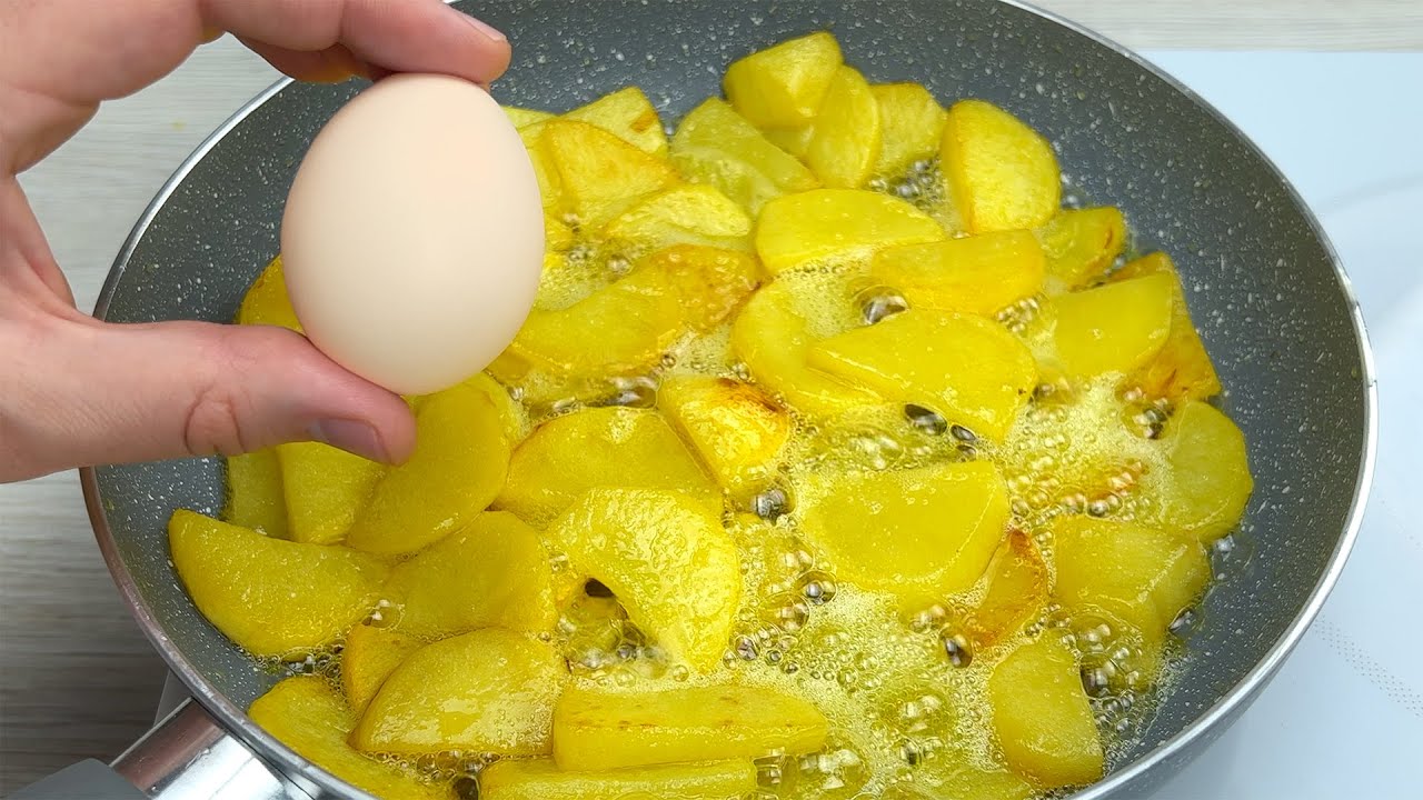 Самый вкусный испанский картофельный омлет! ТОЛЬКО 4 ингредиента! Этот рецепт нравится всем!