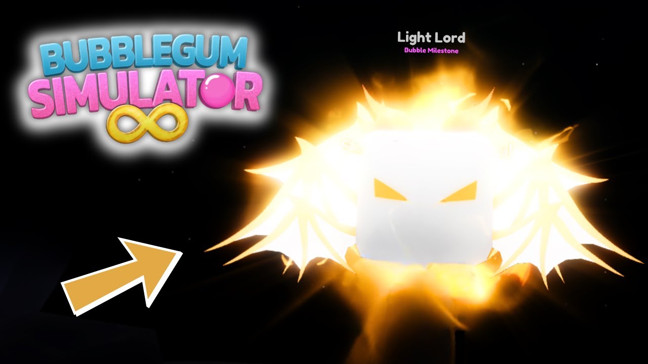I FINALLY Got the Light lord.... Bubble Gum Simulator Infinity Roblox