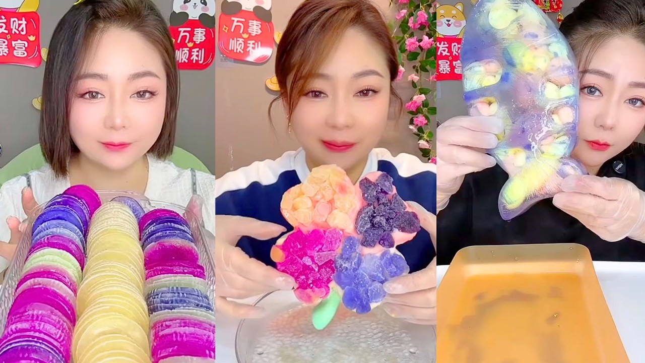 Rainbow Frozen Candy Discs and Crystal Jelly Treats