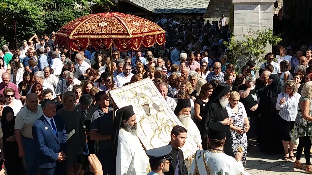 Ιερά λιτάνευση της εικόνας της Παναγίας Εικοσιφοινισσας 15αύγουστος 2017