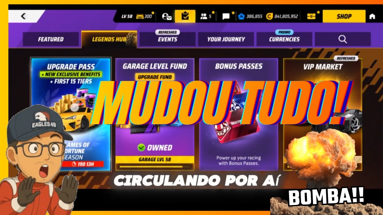 BOMBA! 💣 NOVA INTERFACE E LOJA DO ASPHALT LEGENDS REVELADA!