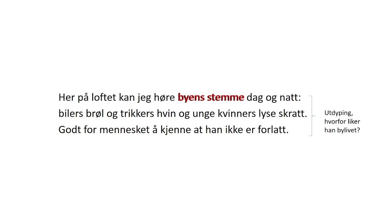 Diktanalyse forkortet