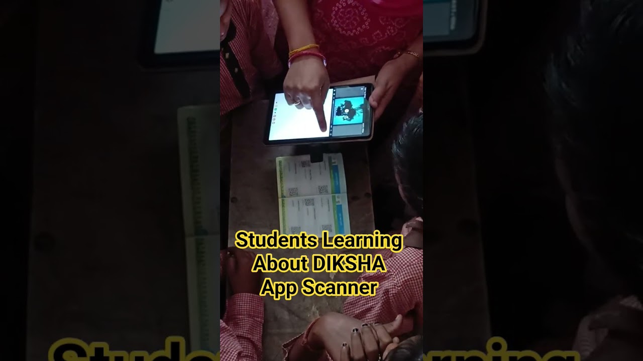 Students Learning About DIKSHA App Scanner 📱🖥️ #ictineducation