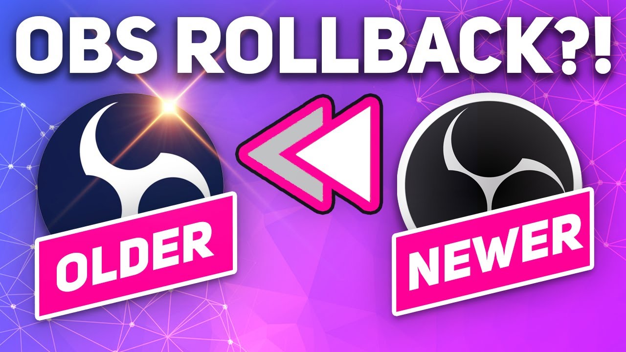 🔙 Roll Back OBS Studio to Older Version (& Backup OBS!)