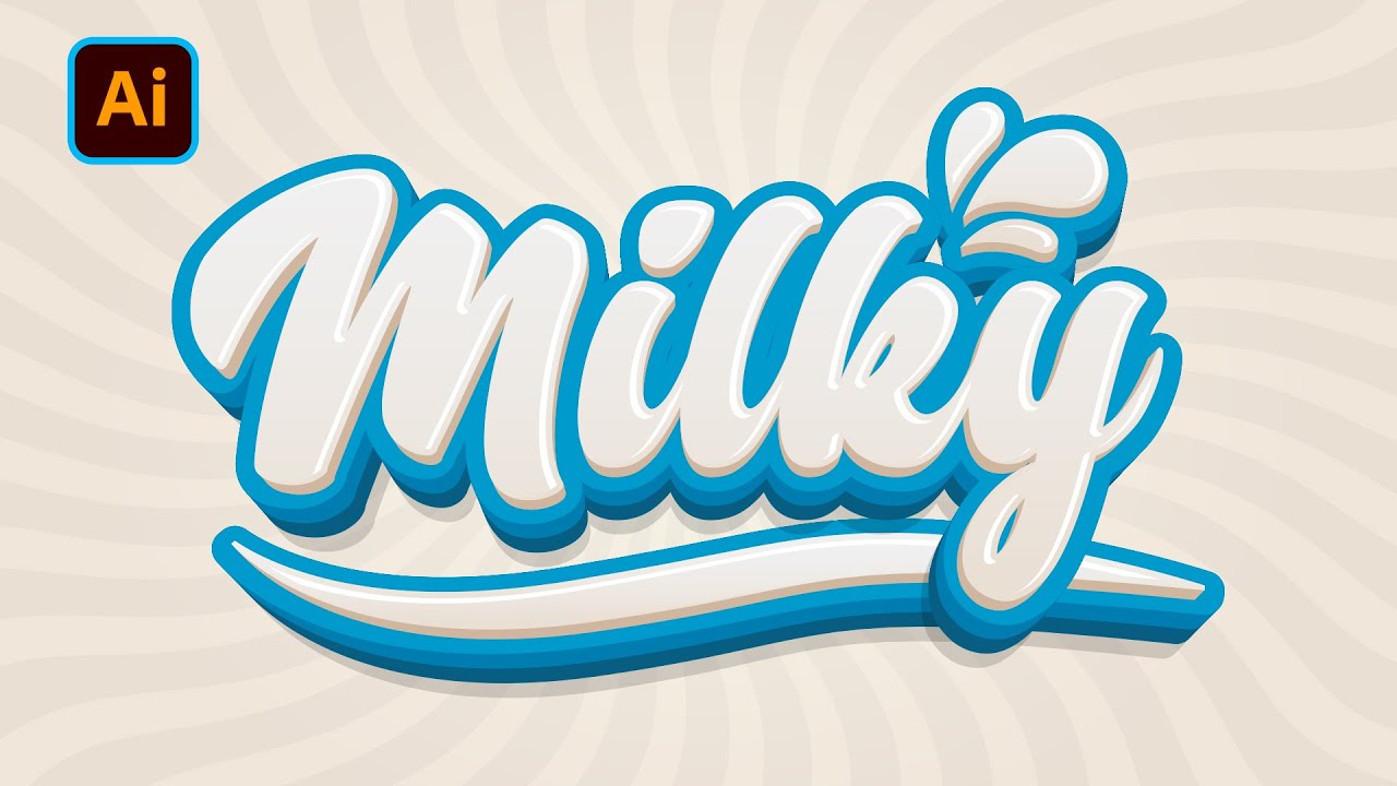 This is How to Create 3D Text Logo in Illustrator