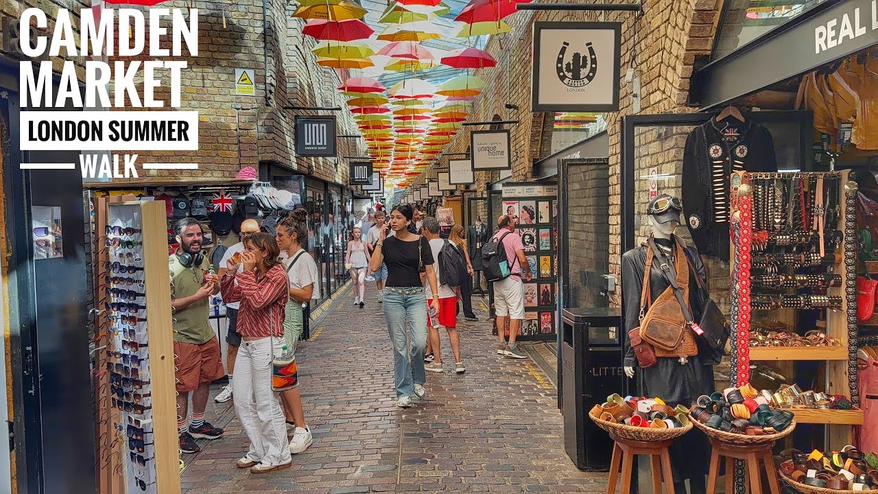 Walking London Camden Market, Regent&rsquo;s Canal to Kings Cross | London Summer Walk Tour - July 2026