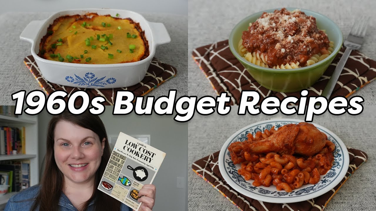I tried 1960s BUDGET RECIPES - Low Cost Dinner Ideas