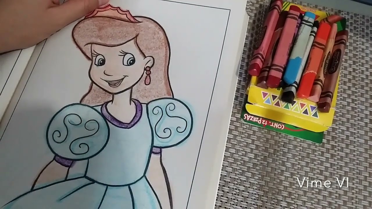 ASMR Coloreando un libro de dibujos con crayolas