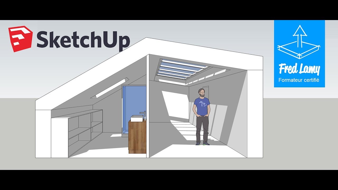 Tuto gratuit SketchUp Aménager des combles #1