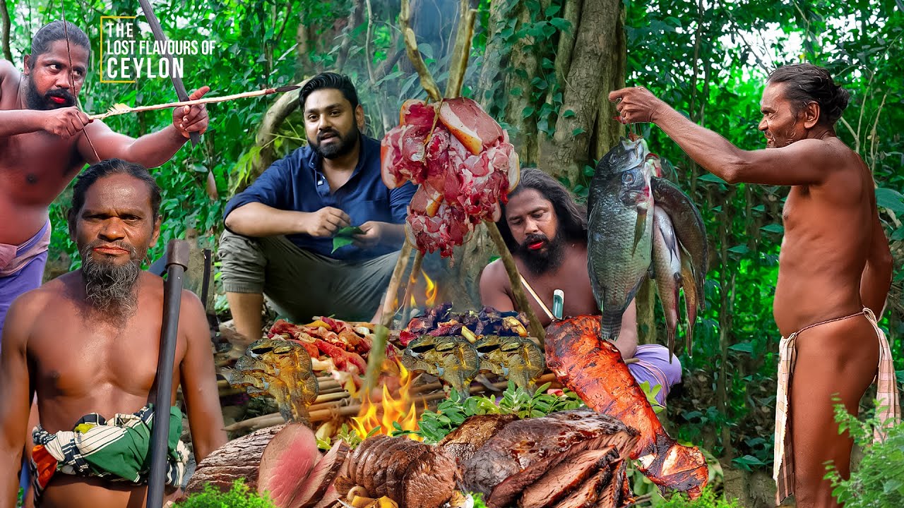 Native tribal Flavours of Sri Lanka 🥩🍗 Exploring VEDDA Indigenous Cuisine in jungle village | EP 12