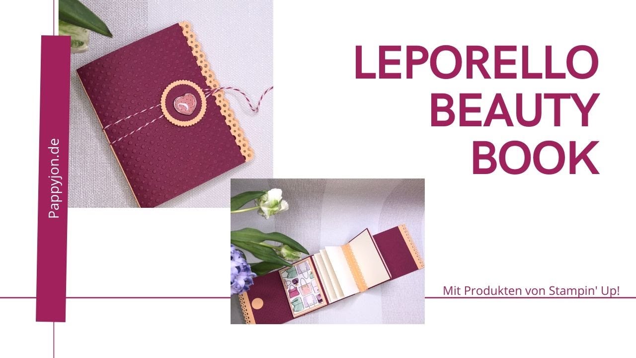 Leporello Beauty Book | Stampin' Up! | Pappyjon.de | Anleitung | Tutorial | Mit Stil und Klasse |