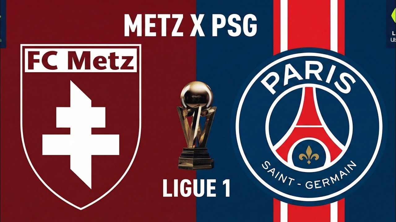 PSG X METZ AO VIVO | LIGUE 1 | SIMULAÇÃO NO PES