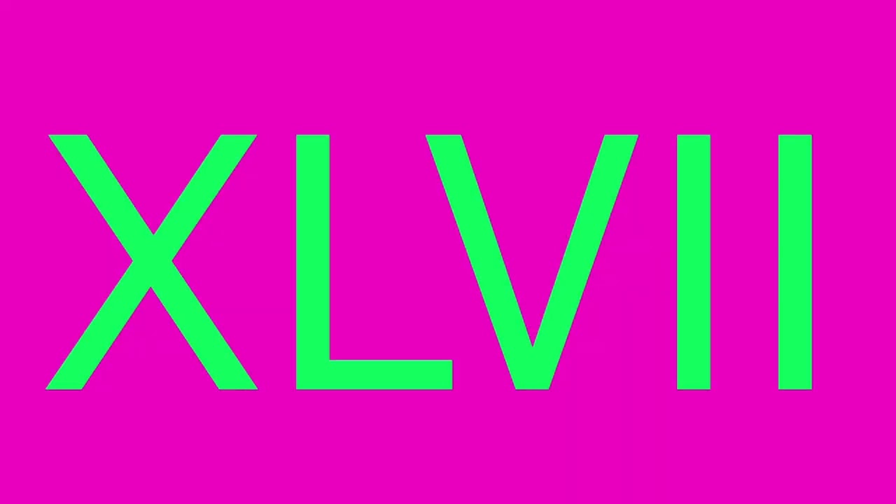 Artistic Roman Numerals 1-100 (No Bars)