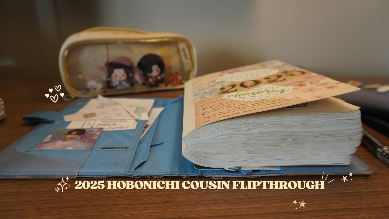 A year of journaling daily | Hobonichi Cousin Flipthrough