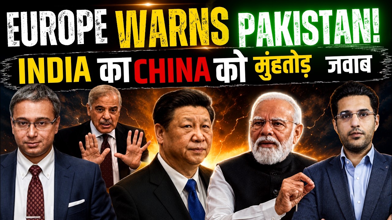 EUROPE WARNS PAKISTAN, INDIA का CHINA को मुंहतोड़ जवाब | Shamik Moitra