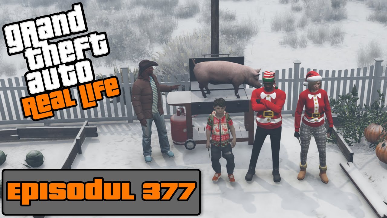 GTA Real Life | Mihăiță și tăierea PORCULUI + Petrecerea de Crăciun ! | Episodul 377