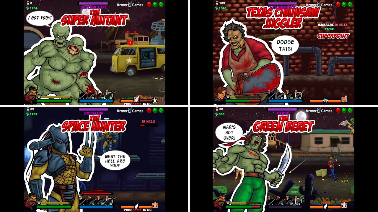Tequila Zombies 3 - All Bosses