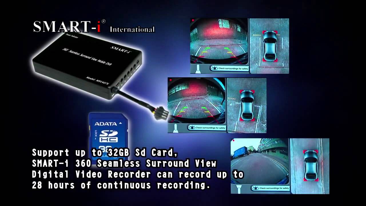 Smart i 360 Degree Seamless Surround View Digital Video Recorder.