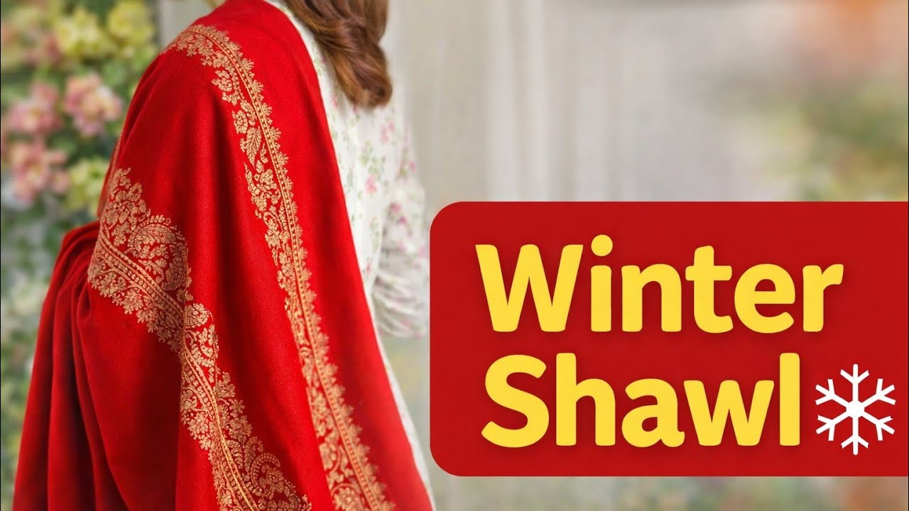 Beautiful winter shawl collection Lastest shawl Design for girls
