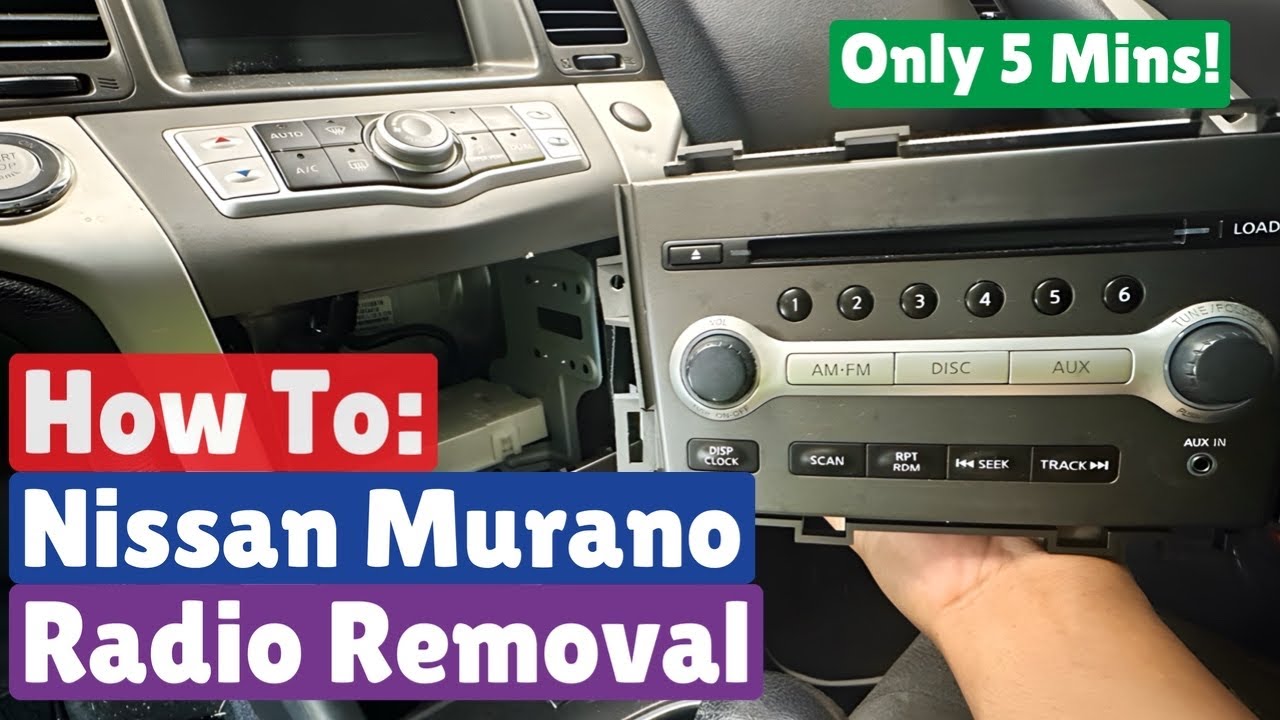 Как снять радиоприемник Nissan Murano (быстро и просто!)