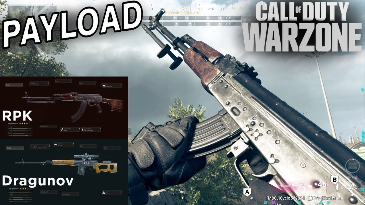 RPK (AK-47) & Dragunov Gameplay | Warzone Payload (PS5)