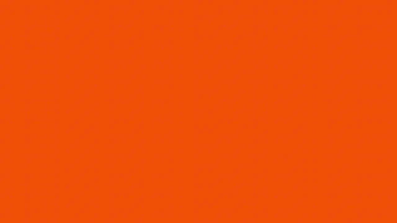 1 Hour Orange Screen HD 1080p | Solid Orange Background for Screen Test, Lighting, Video Editing