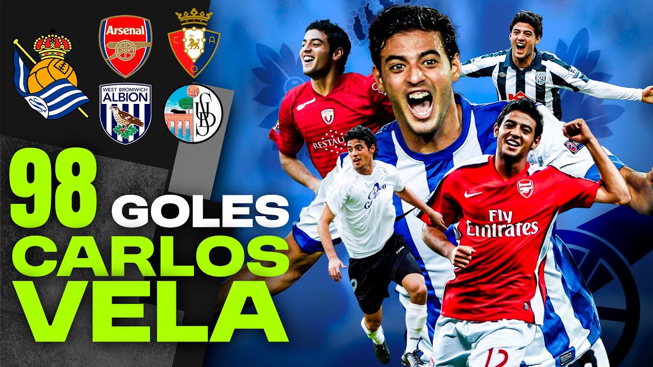 Los 98 GOLES de CARLOS VELA en EUROPA ⚽ Salamanca, Osasuna, Arsenal, West Bromwich, Real Sociedad