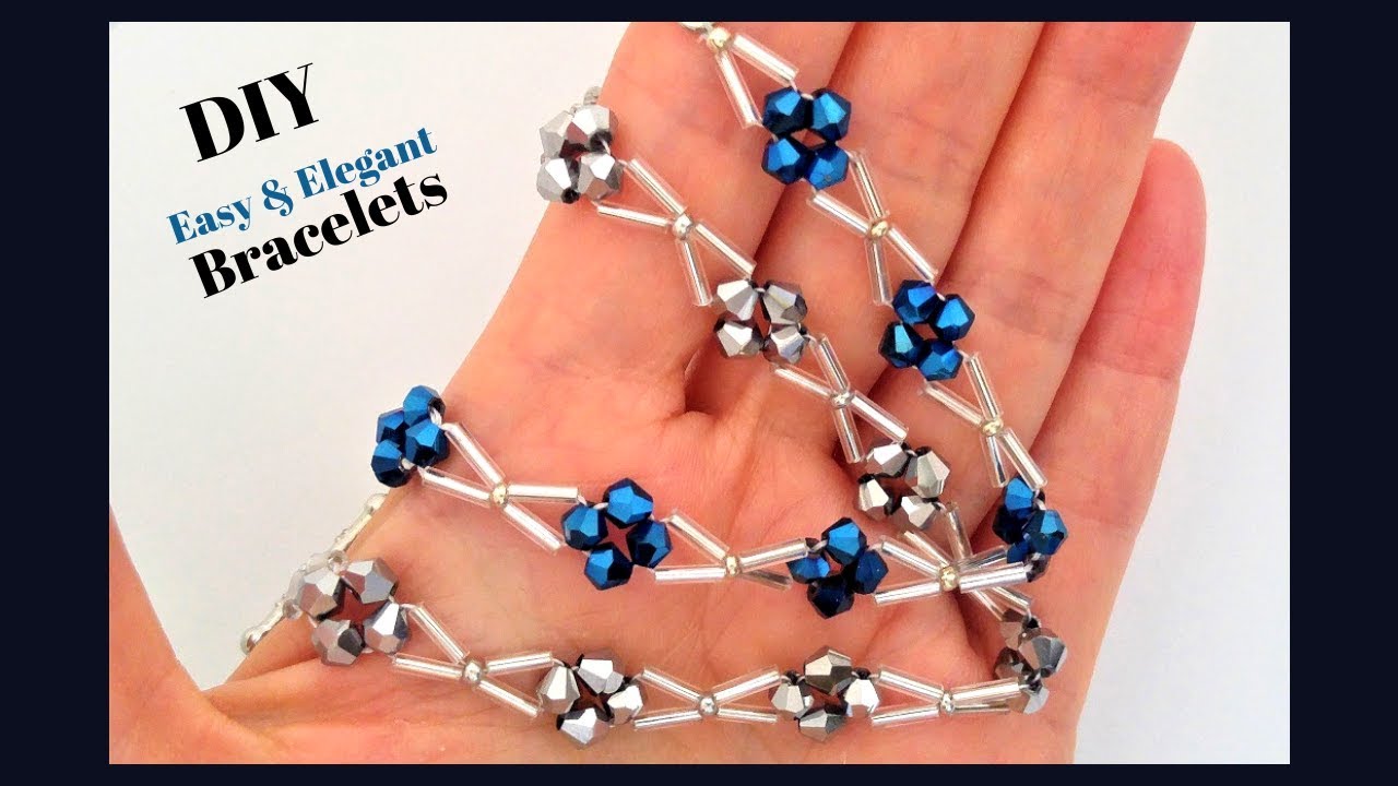 Easy pattern for DIY Beaded Bracelets. Beading Tutorial for Beginners