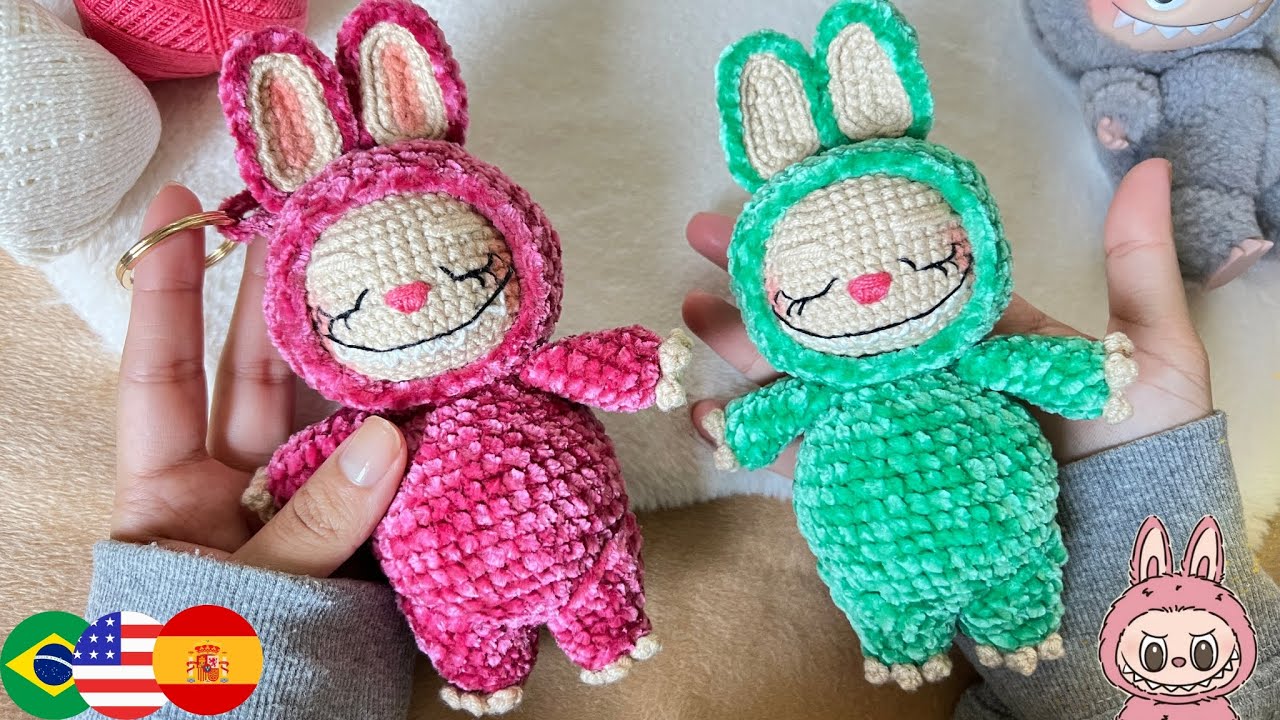 Labubu Amigurumi! | Tutorial Labubu Zizi en Crochet✨️🌈