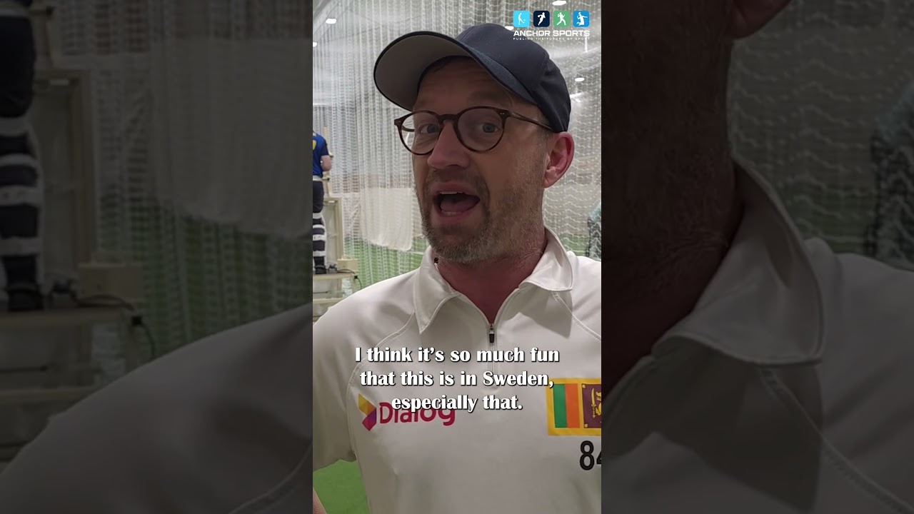 Cricket found a home in Stockholm 🏏🇸🇪 #anchorsports #sweden #indoorcricketfacility