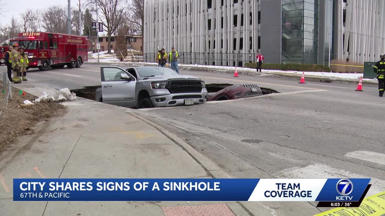 City officials share signs of a sinkhole
