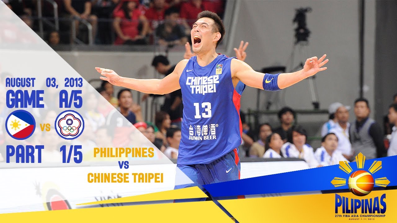 Philippines vs Chinese Taipei | FIBA Asia Cup 2013 | Part 1/5
