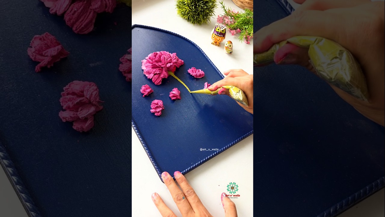 Sculpture florals colors😍 Online tutorials,whatsapp 6382668709 #trending #shorts #flowers #diy #art