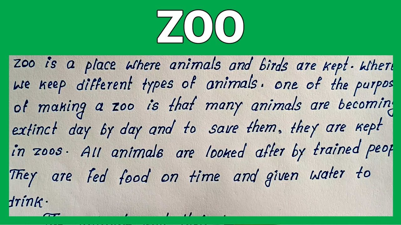 Simple Easy English Essay on Zoo | Best English Essay on Zoo | Zoo English Essay Writing