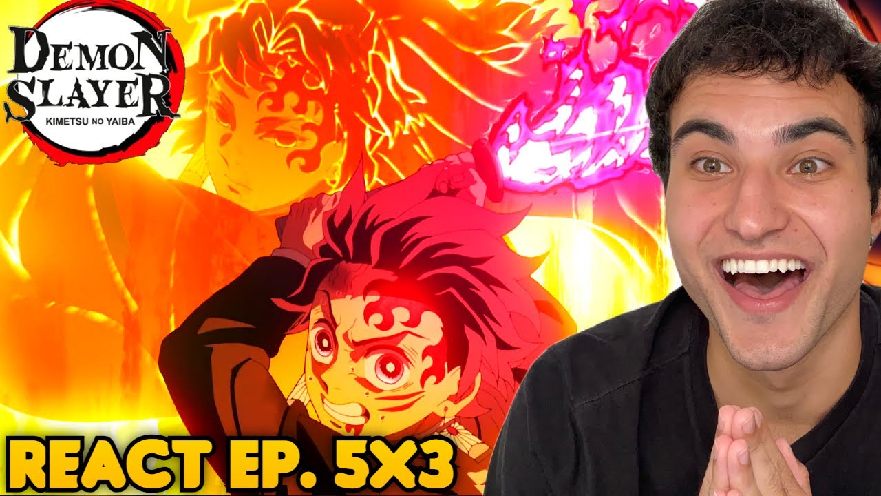 TANJIRO DESTRUIU LUA SUPERIOR 4 🔥😱 React Demon Slayer EP. 5 Temporada 3 - KIMETSU NO YAIBA