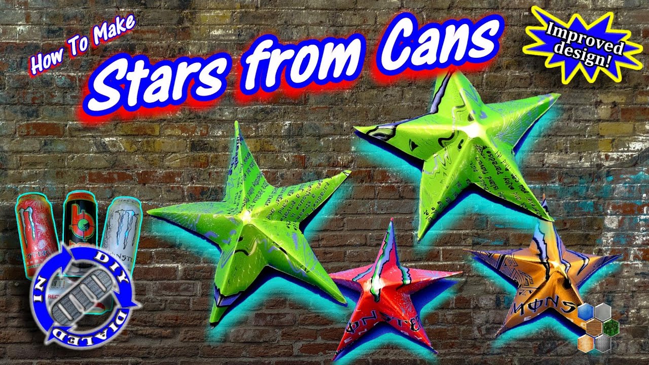 Making Stars from Cans - Improved How To for Soda Can Stars