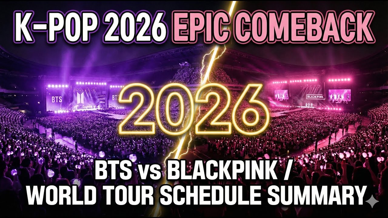 (K-POP) 2026 World tour Concert(BTS, Black Pink, BIG BANG, XO)