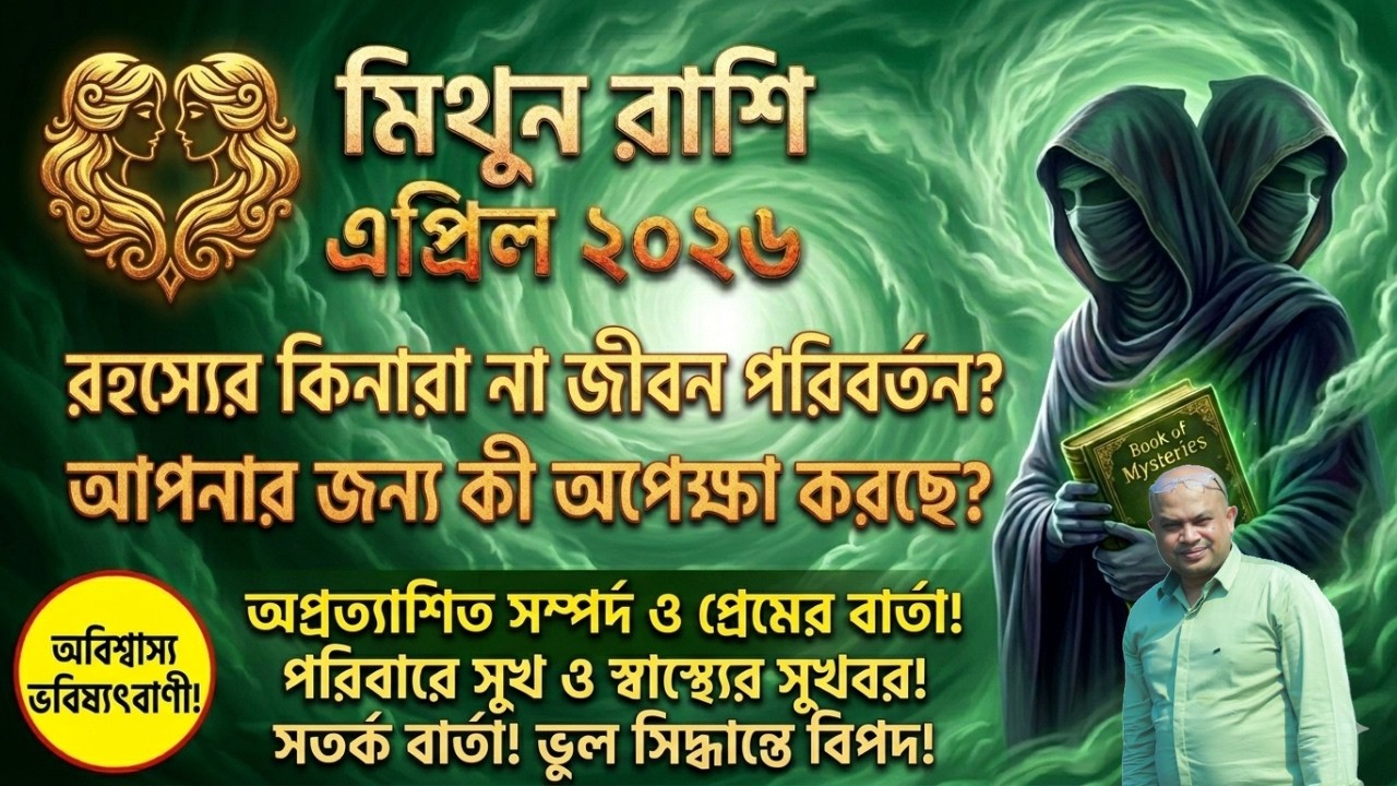 মিথুন রাশি এপ্রিল ২০২৬ কেমন যাবে, Gemini Bengali Horoscope April 2026