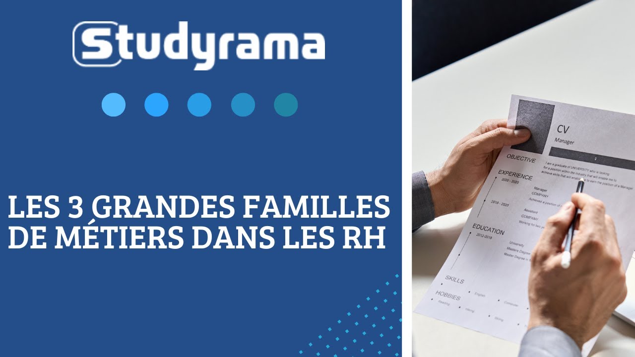 Les 3 grandes familles de métiers dans les ressources humaines