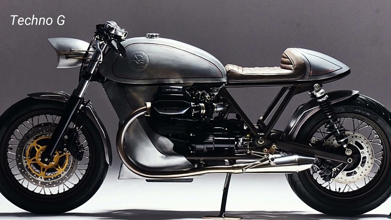 Уникальный Moto Guzzi California Café Racer: передвижная скульптура из чистого металла.