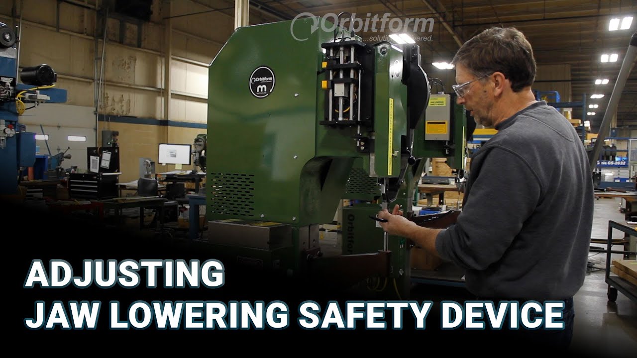 Adjusting the Jaw Lowering Safety Device