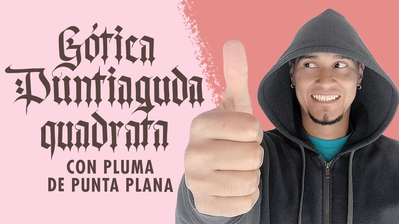 ✅✍ LETRAS Minúsculas GÓTICA PUNTIAGUDA QUADRATA con PLUMA PLANA ✍✅ | PARALLEL PEN 👍